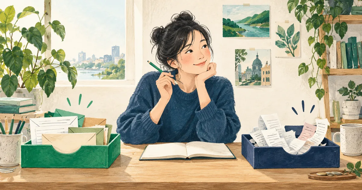 입금 차이와 지출 차이를 두 장부로 비교하는 모습